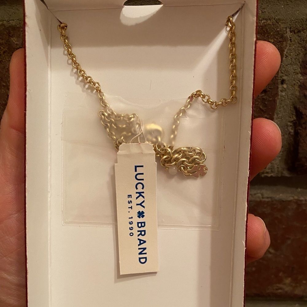 LUCKY Brand gold toned statement collar necklace - Picture 2 of 4